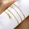 Brass Oval Link Chains Necklace for Women NJEW-P265-19G-4