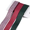 9 Yards 3 Styles Christmas Theme Polyester & Polycotton Ribbons Sets SRIB-A015-01A-07-1