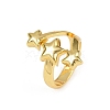 Brass Cuff Rings RJEW-C139-15A-G-3
