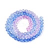 Gradient Color Baking Painted Glass Bead Strands DGLA-A039-T4mm-A019-2