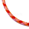 Polyester Cord Braided Bracelet Makings MAK-Z003-01G-33-2