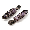 Natural Amethyst Pendants G-K338-28R-06-2