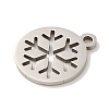 Non-Tarnish Christmas 201 Stainless Steel Charms STAS-E217-03P-2