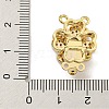 Brass Micro Pave Cubic Zirconia Box Clasps KK-U037-23G-01-3