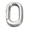 1Pc 925 Sterling Silver Spring Gate Rings STER-BBC0008-50D-2