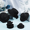 BENECREAT 12Pcs 3 Styles EVA Cloth Mini Hat Fascinator Base AJEW-BC0007-02-5