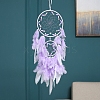 Woven Net/Web Iron & Feateher Hanging Ornaments PW-WG018B8-01-1