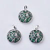 Malachite Pendants G-K234-E17-1