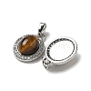 Natural Tiger Eye Pendants KK-R210-24P-2