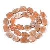 Natural Sunstone Beads Strands G-T138-25-3