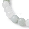 Natural Quartz Round Beaded Stretch Bracelets for Women BJEW-TA00385-3