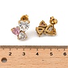 304 Stainless Steel Crystal Rhinestone Stud Earrings EJEW-G423-06G-6