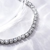 Brass Cubic Zirconia Bolo Tennis Bracelets BJEW-P232-01P-03-3