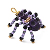 Halloween Theme Dyed Synthetic Turquoise & Glass Seed Beads Pendants PALLOY-MZ00774-06-5