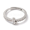 Rack Plating Brass Clear Cubic Zirconia Constellation Adjustable Rings for Women RJEW-S407-08P-12-2