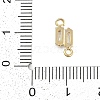 Rack Plating Brass with Cubic Zirconia Pendants KK-Q018-10G-4