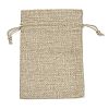 Christmas Printed Burlap Packing Pouches Drawstring Bags ABAG-Q053-02A-08-2