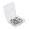 24Pcs 4 Size Ion Plating(IP) 316L Surgical Stainless Steel Hoop Earring Findings STAS-ZZ0001-03M-7