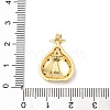 Brass Micro Pave Cubic Zirconia & Enamel Pendants KK-F917-04B-01-3