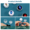 20Pcs 2 Colors Round Jewelry Clear Plastic Loose Diamond Storage Box CON-GF0001-15B-6