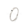 Rhodium Plated 925 Sterling Silver Adjustable Rings RJEW-S397-01P-09-4