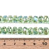Electroplate Transparent Glass Beads Strands EGLA-N022-04A-D11-4