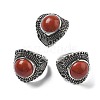 Synthetic Goldstone Adjustable Rings RJEW-I108-03AS-03-4