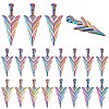 20Pcs Rainbow Color Alloy Pendants FIND-SZ0005-75-1