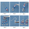 SUNNYCLUE DIY Independence Day Theme Earring Making Kit DIY-SC0018-29-4