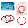 4Pcs 304 Stainless Steel European Clasps with Cord Ends STAS-DC0004-32-4