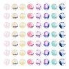 120Pcs 8 Colors Transparent Glass Beads GLAA-TA0004-25-2