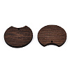 Natural Wenge Wood Pendants WOOD-T023-77-3