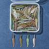 60Pcs 4 Colors Tibetan Style Alloy Pendants TIBEP-FS0001-18-7