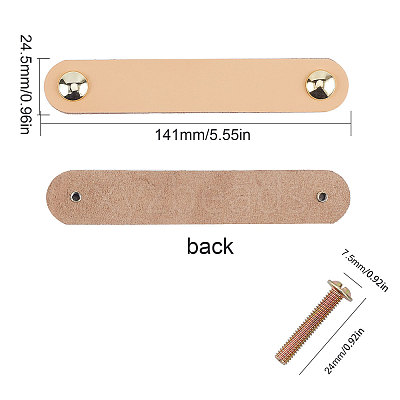 PU Leather Door Handles FIND-WH0052-52C-1