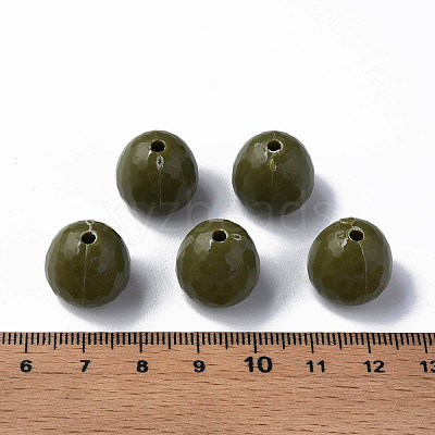 Opaque Acrylic Beads MACR-S373-10A-A11-1