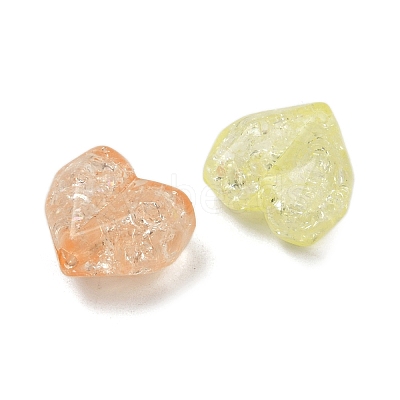 Transparent Crackle Acrylic Beads OACR-B031-09-1