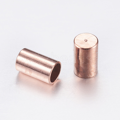 Brass Cord Ends KK-K192-09RG-1