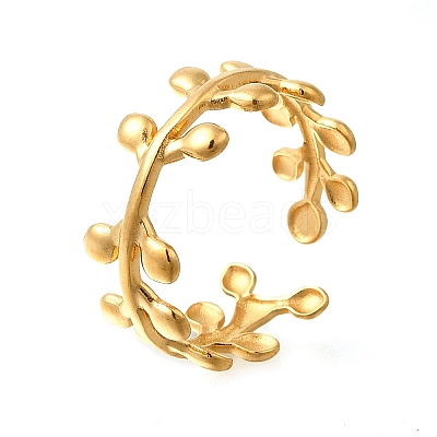 304 Stainless Steel Open Cuff Rings RJEW-M072-08G-1