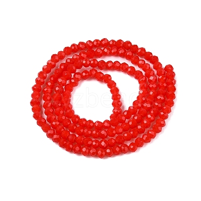 Opaque Solid Color Imitation Jade Glass Beads Strands EGLA-A044-P1mm-D22-1