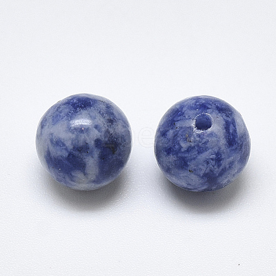 Natural Blue Spot Stone Beads X-G-T122-25A-13-1