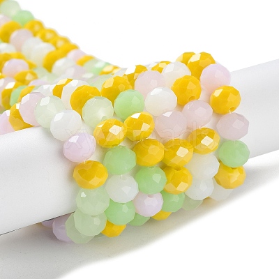 Glass Beads Strands EGLA-A034-M8mm-28-1