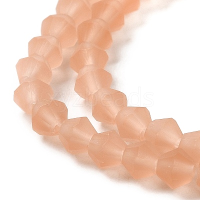 Imitate Austrian Crystal Frosted Glass Beads Strands GLAA-F029-TM2mm-B15-1
