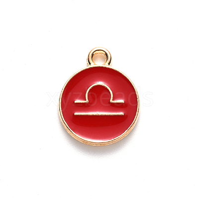 Alloy Enamel Pendants ENAM-S124-01A-07K-1