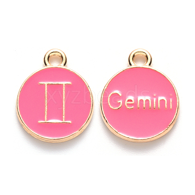 Alloy Enamel Pendants ENAM-S124-01A-03I-1