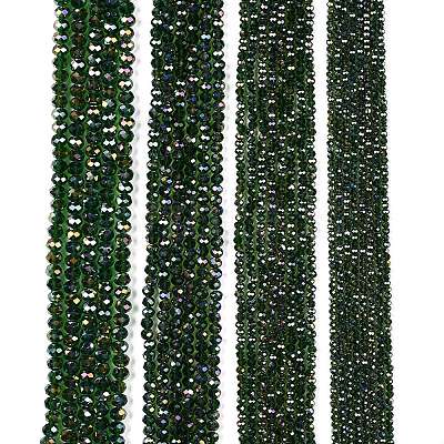 Electroplate Glass Beads Strands EGLA-A044-T8mm-B24-1