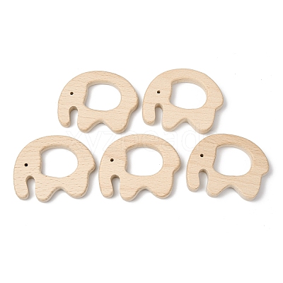 Natural Beech Wood Linking Rings WOOD-I017-07-1