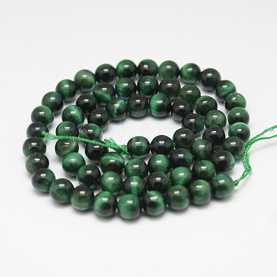 Natural Tiger Eye Beads Strands G-G099-8mm-22-1