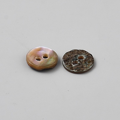 2-Hole Shell Buttons BUTT-WH0030-71B-1