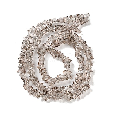 Spray Painted Transparent Glass Beads Strands GLAA-P060-01B-05-1