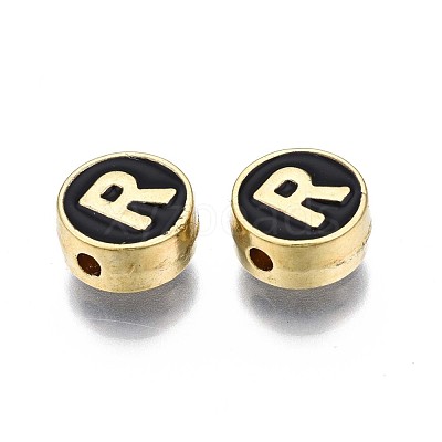 Alloy Enamel Beads ENAM-N052-006-02R-RS-1